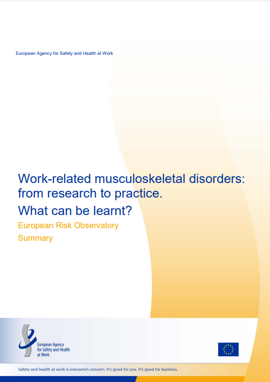 Summary - Work-related musculoskeletal disorders: from research to practice. What can be learnt?