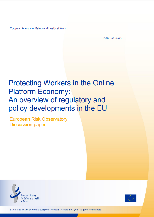 Protecting Workers in the Online Platform Economy: An overview of regulatory and policy developments in the EU