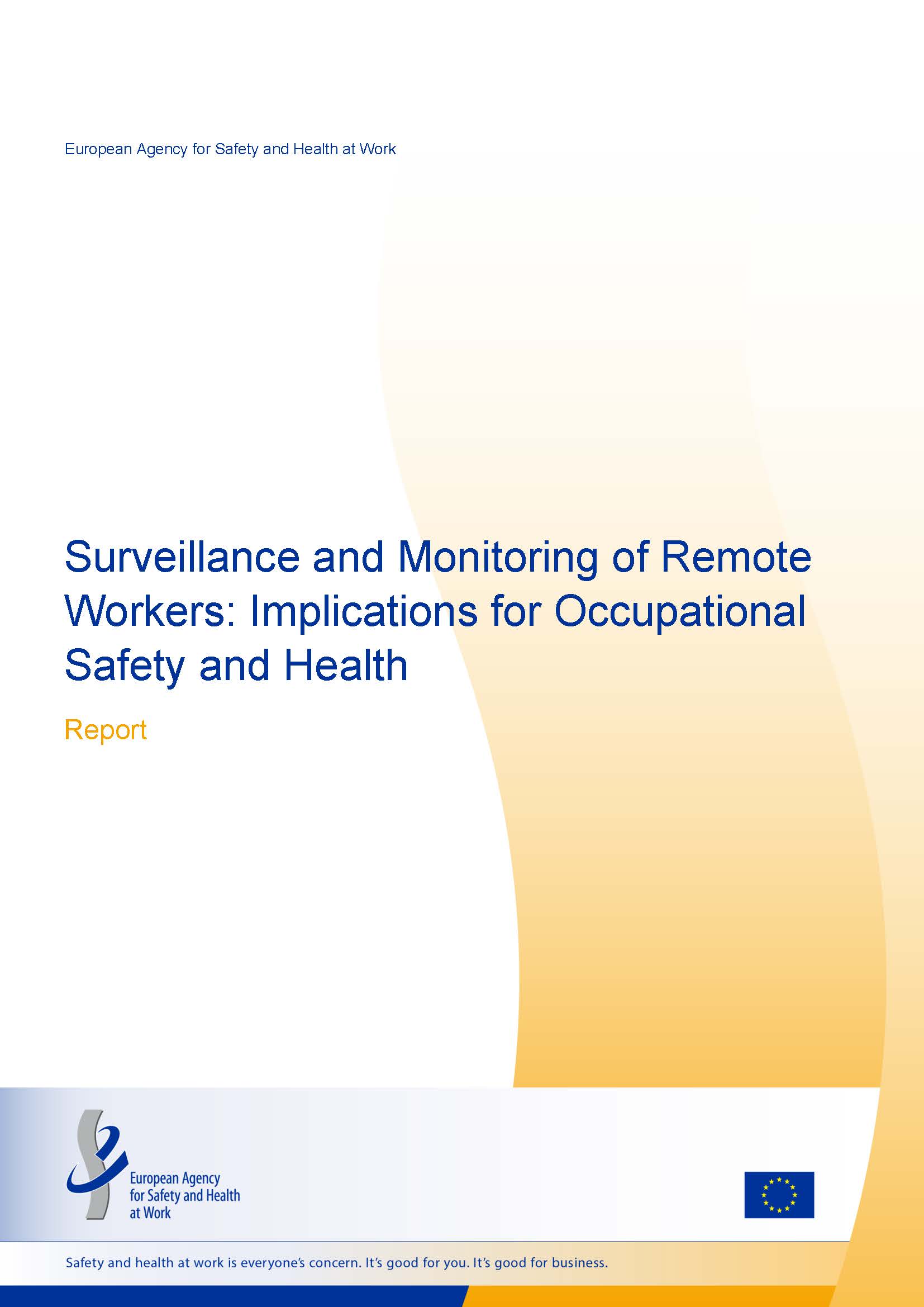 Cover of the monitoring of remote workers' summary