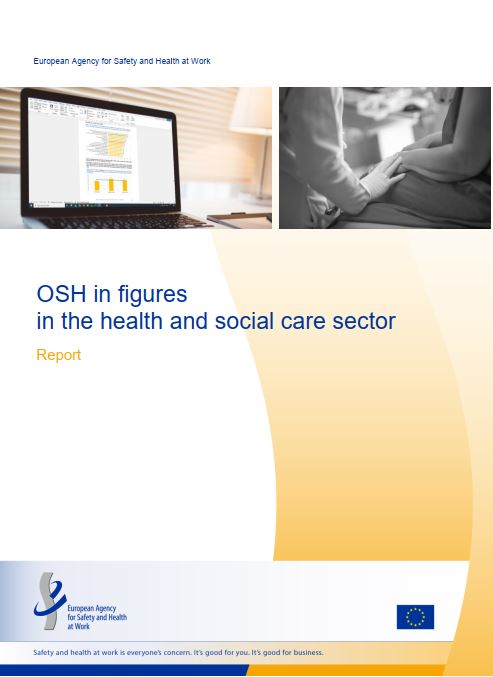 Cover of the report OSH in figures in the health and social care sector 
