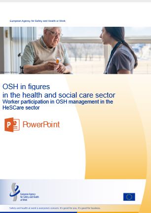 Cover of the PPT Worker participation in OSH management in the health and social care sector 