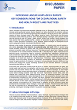 Cover of Increasing labour shortages in Europe – key considerations for occupational safety and health policy and practices