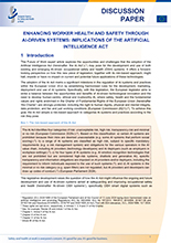 Cover of Enhancing worker health and safety through AI-driven systems: implications of the Artificial Intelligence Act