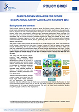 Cover of Climate-driven scenarios for future occupational safety and health in Europe 2050