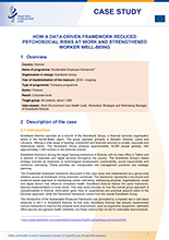 Cover of How a data-driven framework reduced psychosocial risks at work and strengthened worker well-being