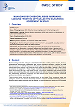 Cover of Managing psychosocial risks in banking: lessons from the 24th collective bargaining agreement in Spain