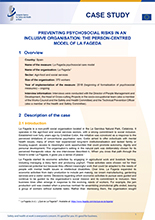 Cover of Preventing psychosocial risks in an inclusive organisation: the person-centred model of La Fageda