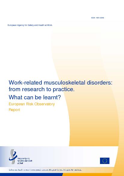 Work-related musculoskeletal disorders summary