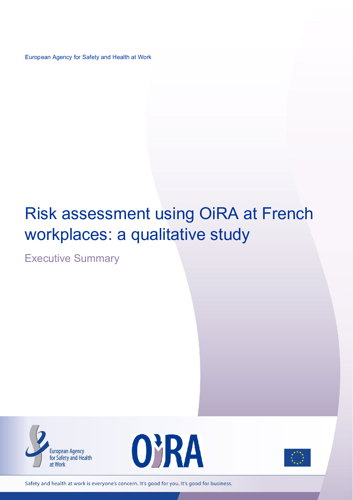Risk assessment using OiRA at French workplaces summary