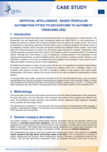 Artificial intelligence-based vehicular automation fitted to excavators to automate trenching