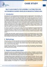 Multi-axis robots for assembly automation and autonomous guided vehicles in manufacturing