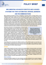 Implementing advanced robotics and ai-based systems for task automation: drivers, barriers and recommendations