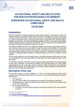 Occupational safety and health (OSH) for non-OSH professionals in Germany: supporting occupational safety and health compliance (Case DE5)