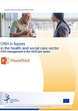 Cover of the PPT OSH management in the health and social care sector 