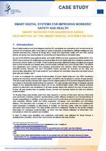 Cover of the case study Smart sensors for hazardous gases description of the smart digital system for OSH: smart digital systems for improving workers' safety and health