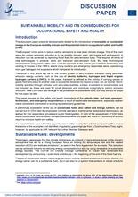 Cover of the Discussion paper Sustainable mobility and its consequences for occupational safety and health