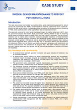 Cover of Sweden: gender mainstreaming to prevent psychosocial risks
