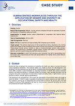 Cover of Human-centred workplaces through the application of gender and diversity in occupational safety and health