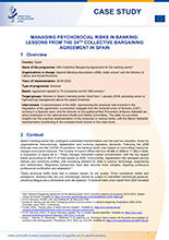Cover of Managing psychosocial risks in banking: lessons from the 24th collective bargaining agreement in Spain